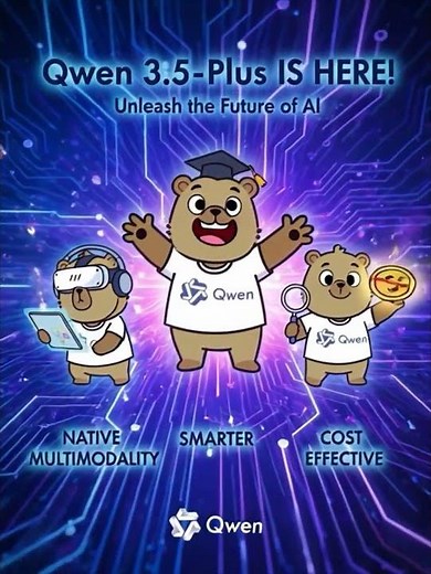 Introducing Qwen 3.5-Plus, officially available today.