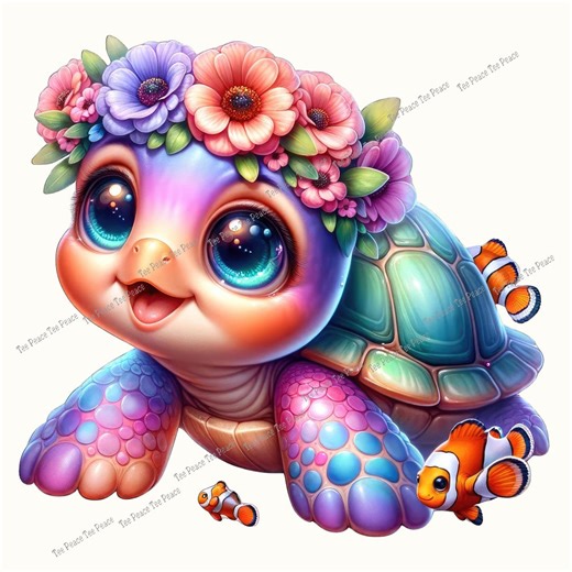 Baby Sea Turtle Fabric Panel, Quilt Sewing Square, Multiple Sizes, Fc8n - Etsy