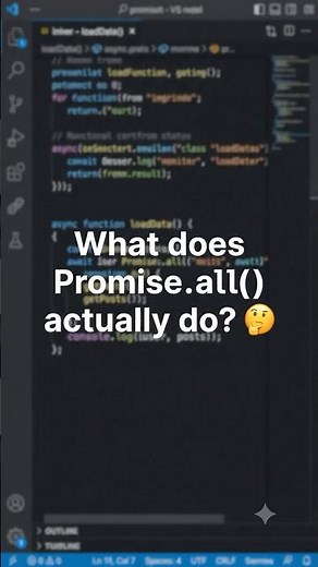 JavaScript Promise.all() explained 🚀 #shorts #jsinterview #promise