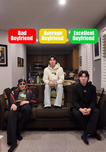Which one are you? Here we are comparing 3 (very different) guys who demonstrate actions and mindsets of bad, average and excellent boyfriends. You should always treat your girlfriend or partner with the most respect, kindness and care. Just as much as she should treat you! Let me know what you guys think! 😄 #relationships #relationshipadvice #datingadvice #dating #breakup