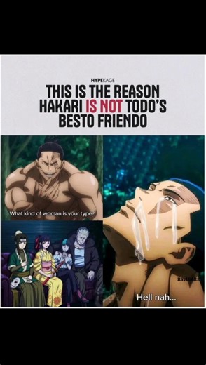 There's no "Besto Friendo" energy found here. #jujutsukaisen #hakari