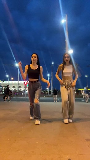 Synchronized Dance Routine at Twilight