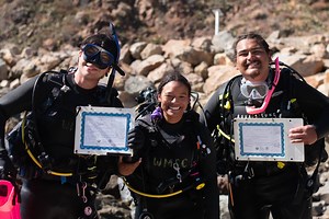 Scientific Diving Discovery Program students overcome challenges through mutual support - Wrigley Institute for Environment and Sustainability