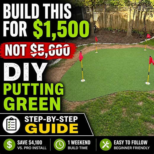 DIY Backyard Putting Green Guide PDF — Step-by-step Instructions, Materials List, Build Plans for Artificial Turf Golf Green” - Etsy