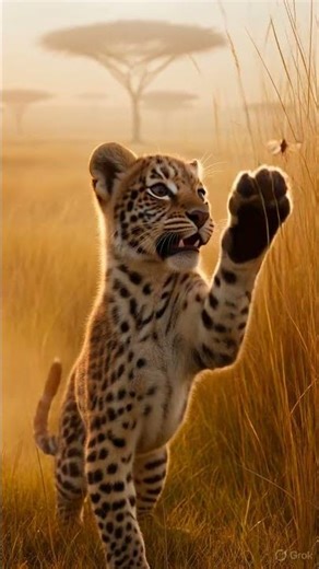 Baby Leopard’s First Hunt Attempt 🐆🔥 | 4K Wildlife Short