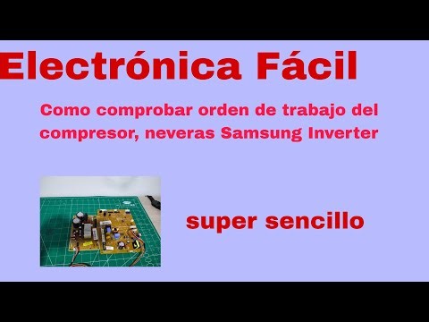 How to view the compressor's operating order in a Samsung Inverter refrigerator.