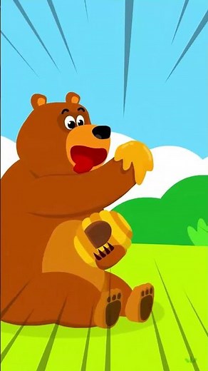 #shorts Honey Bear Song 3 | Bee | Animal Song | Nursery Rhymes & Kids Songs