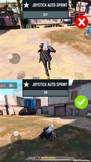 ✅Best Joystick Auto Sprint Setting In CODM BR #shorts #trending #codm