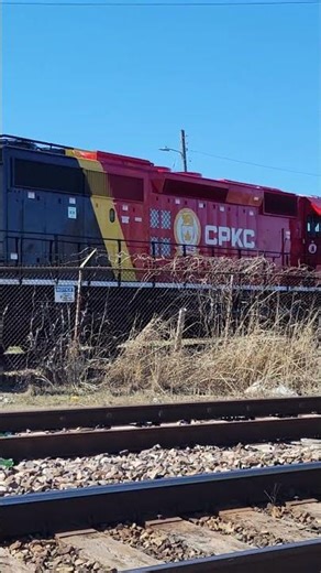 CPKC 6055 new paint scheme in NRE shops in Mt Vernon Illinois