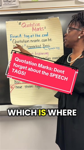 Quotation marks aren’t the hard part— sometimes it’s the speech tags. If kids don’t know the words for talking, writing dialogue gets tricky. If students struggle with dialogue, check the vocabulary first. They can’t use words they don’t know. #keiSources #empoweringgrownupsinspiringlearners #writinginstruction #grammarhelp #elementaryELA