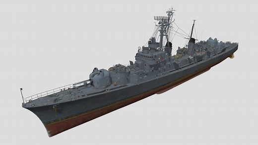 Japan Destroyer Yukikaze(JMSDF/雪風) - Download Free 3D model by 全斗焕 (@lxyun_2)