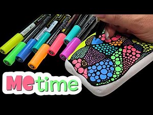 ☮️ Relaxing Rock Painting with Neurographic Art!