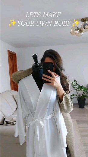DIY Luxury Robe Tutorial!🧵✨️+PDF Pattern ✂️ #diyfashion #sewingtutorial #easypatterns #sewingpattern