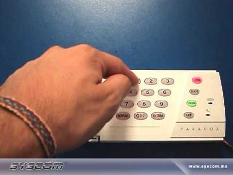 Programación de Tiempos de Entrada y Salida PARADOX