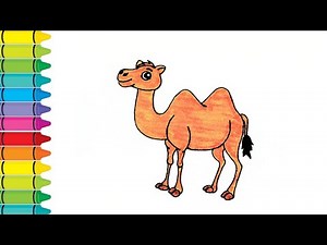 "Simple animal drawing for beginners" 🐪✨l #animaldrawing #viraldrawing ‪@kidscreativecanvas-123‬ l