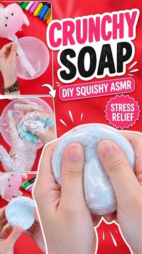 DIY Crunchy Soap Squishy ASMR | Satisfying Stress-Relief Craft