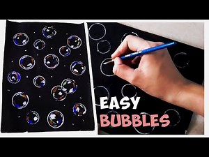 How to Draw Realistic Water Bubbles on Paper | GilluBrother Drawing | Easy Bubble Art Tutorial