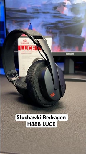 Słuchawki gamingowe Redragon H888 LUCE😎 #gaming #słuchawki
