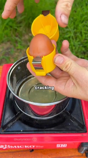 A faster way of cracking an egg.