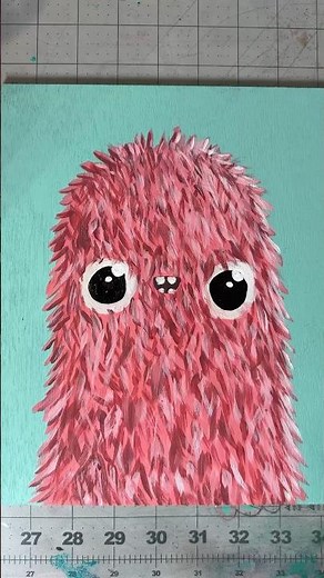 Making an acrylic blob painting