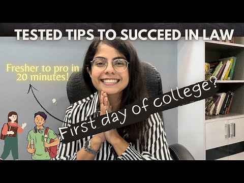 ROADMAP FOR FIRST YEAR LAW STUDENTS| Law Freshers| What to do in law College?