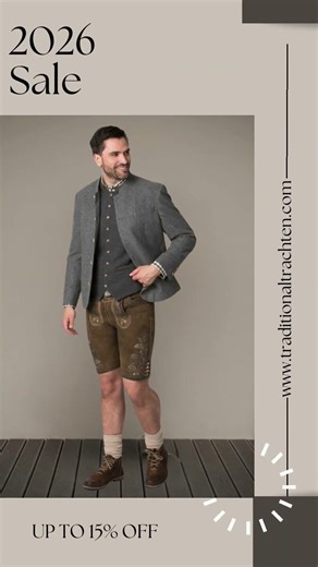 Men’s Traditional Bavarian Tracht Jacket 🇩🇪 | Authentic Alpine Clothing | Traditional Trachten