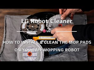[LG Vacuums] How To Install & Clean The Mop Pads On Your M9 Mopping Robot
