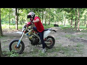 How to Ride Dirt (tall) Bike With Short Height | Riding Cross X 250Se