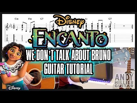 How to play We Don't Talk About Bruno Guitar Tutorial (From Encanto )