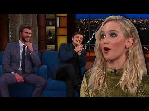 Liam Hemsworth & Josh Hutcherson Surprise Jennifer Lawrence! (Hunger Games Reunion)