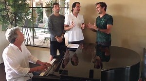 102K views · 3.1K reactions | Youpi c'est la Fête de la Musique aujourd'hui ! Pour la célébrer on vous offre cette performance du trio Dimitrov, Haas, Federer  Vous aimez ou vous préférez les voir sur un court ? (Vidéo © Roger Federer) | We Are Tennis | Facebook