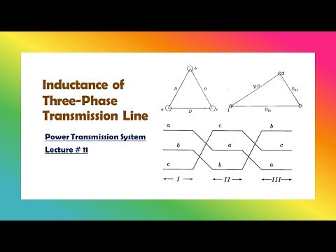 Power Transmission|| 11 || Inductance of a Three-Phase Transmission line