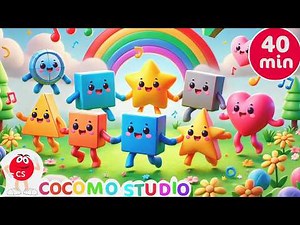 Shapes for Toddlers 🟦 | 35 Minutes Preschool Learning Collection