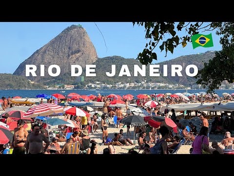 SUNNY AND HOT SUNDAY IN RIO DE JANEIRO【4K】☀️🇧🇷