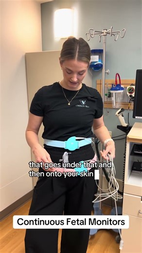 Continuous Fetal Monitoring overview from a labor & delivery nurse #shorts #laboranddelivery #birth