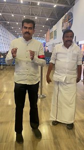 True words. Our honorable MP Mr.Durai Vaiko along with our Minister Annan K.N.Nehru at Chennai airport during the inaugural of the daily direct flight between #Chennai and #Trichy & vice-versa by Air India Express. The words reflected exactly our thoughts. Now Air India Express provides 37 international weekly services to 8 destinations and a daily flight with Chennai at Trichy. From 30th March it will add 4 weekly flights to Bombay. Our simple thanks are not enough to Air India Express for givi