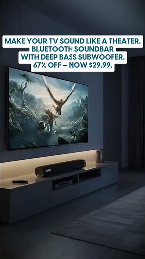 50W Bluetooth Soundbar With Subwoofer Makes EVERY Home a Theater