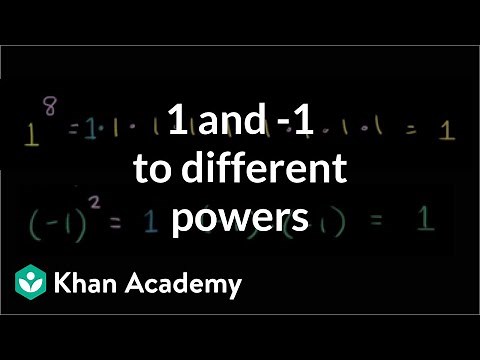 Patterns in raising 1 and -1 to different powers | Pre-Algebra | Khan Academy