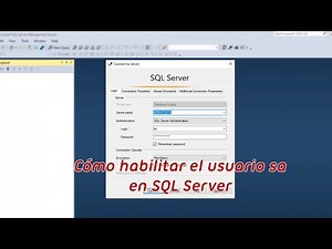 How to enable the 'sa' user in SQL Server