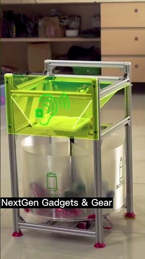 Best Smart Trash detection and trigger #transparentdisplay #SmartHome #TrashCan