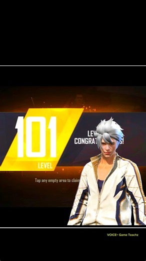 FIRST 100 LEVEL IN FF #freefire #shorts #viral