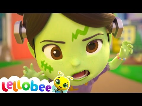 Halloween BOO Song! 👻 Lellobee City Farm | Moonbug Kids - Farm Animals