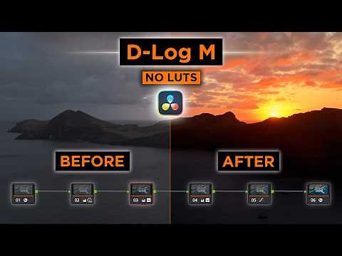 D-Log M Color Grading Made EASY | DaVinci Resolve 20 Workflow