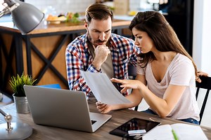 Why is my bank account balance negative prior to stimulus check deposit?