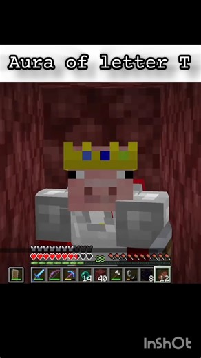 Aura of letter T in Minecraft...#minecraft #viral
