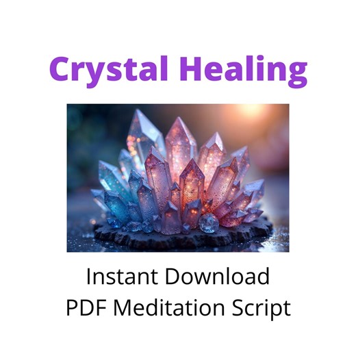 Guided Meditation Script - PDF - Crystal Healing - Etsy