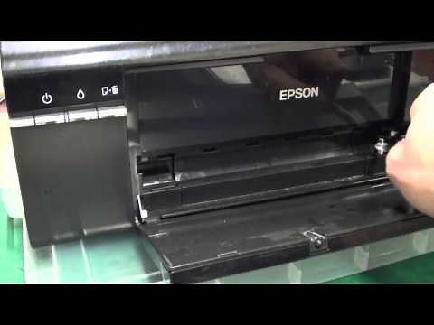 Fix error light problem on Epson P50, R285, T60, T50 - CD tray sensor jam