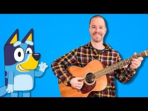 Guitar Lesson for Kids - Bluey Theme #guitar #bluey