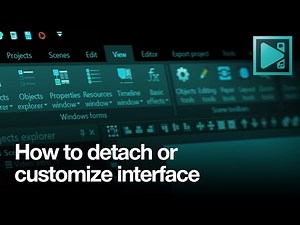 How to detach windows in VSDC - interface customization walkthrough