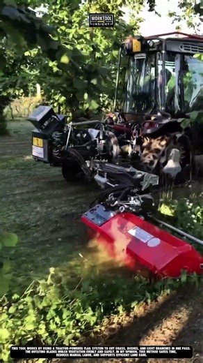 Field Maintenance Tool cutting roadside grass and shrubs efficiently Best for agriculture #tool